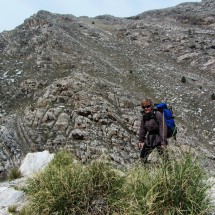 Ascent to the base camp of the Cerro Tres Picos